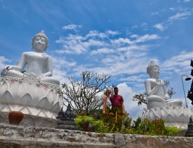 Budhist temple Brahma Vihara Banjar Bali, Indonesië 3